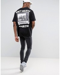 T-shirt imprimé noir Asos