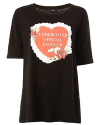 T-shirt imprimé noir Undercover