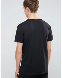 T-shirt imprimé noir Benetton