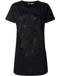 T-shirt imprimé noir Versace