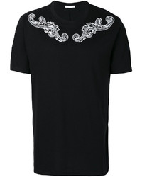 T-shirt imprimé noir Versace