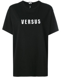 T-shirt imprimé noir Versus