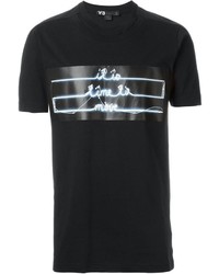 T-shirt imprimé noir Y-3
