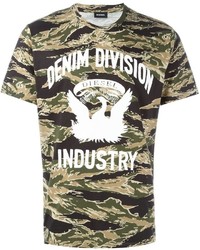 T-shirt imprimé olive Diesel