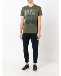 T-shirt imprimé olive Diesel