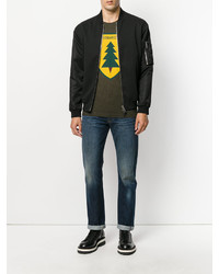 T-shirt imprimé olive DSQUARED2