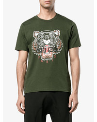 T-shirt imprimé olive Kenzo