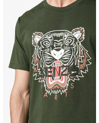 T-shirt imprimé olive Kenzo