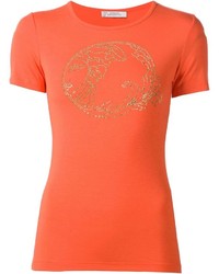 T-shirt imprimé orange
