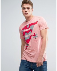 T-shirt imprimé rose G Star