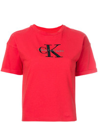 T-shirt imprimé rouge Calvin Klein