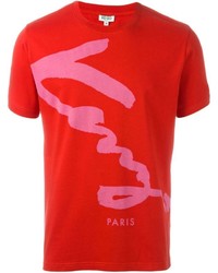 T-shirt imprimé rouge Kenzo