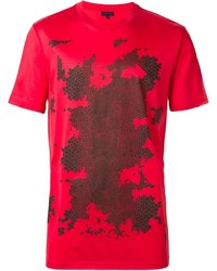 T-shirt imprimé rouge Lanvin