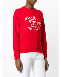 T-shirt imprimé rouge MAISON KITSUNE