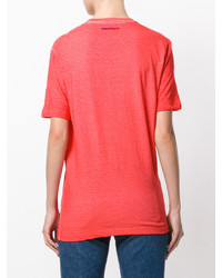 T-shirt imprimé rouge Dsquared2
