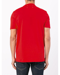 T-shirt imprimé rouge Maison Margiela