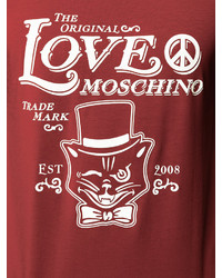 T-shirt imprimé rouge Love Moschino