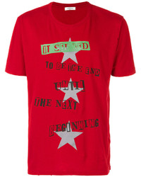 T-shirt imprimé rouge Valentino