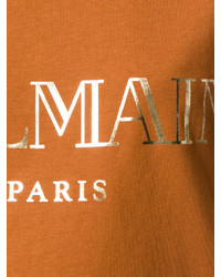 T-shirt imprimé tabac Balmain