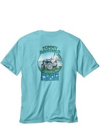 T-shirt imprimé turquoise