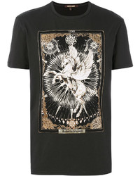 T-shirt imprimé vert foncé Roberto Cavalli