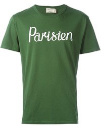 T-shirt imprimé vert MAISON KITSUNÉ