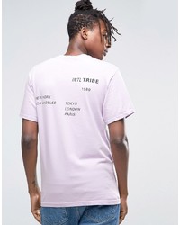 T-shirt imprimé violet clair