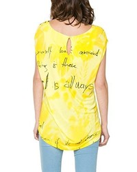 T-shirt jaune Desigual