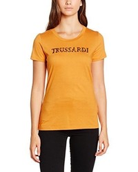 T-shirt jaune TRUSSARDI JEANS by Trussardi