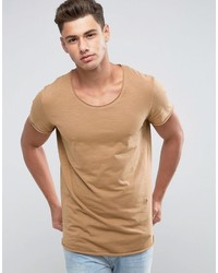 T-shirt marron clair Jack and Jones