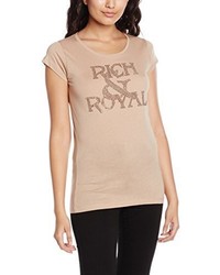 T-shirt marron clair Rich & Royal