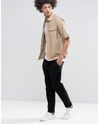 T-shirt marron clair Weekday