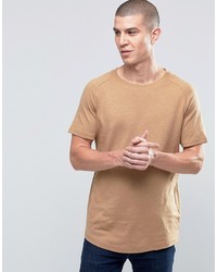 T-shirt marron clair Selected