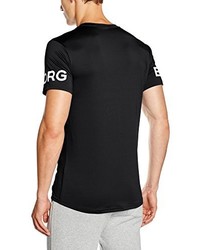 T-shirt noir Bjorn Borg