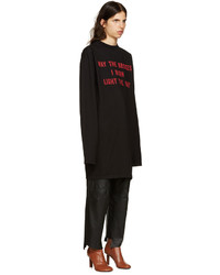 T-shirt noir Vetements