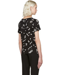 T-shirt noir Saint Laurent