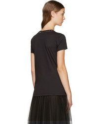 T-shirt noir Valentino