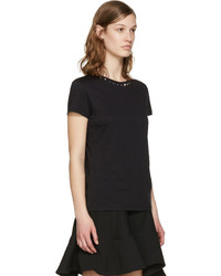 T-shirt noir Valentino