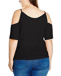 T-shirt noir Boohoo Plus