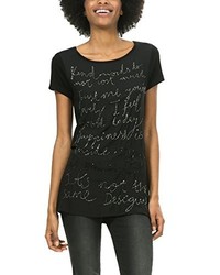 T-shirt noir Desigual