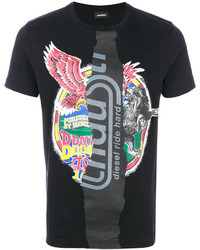 T-shirt noir Diesel