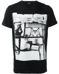 T-shirt noir Diesel