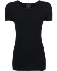 T-shirt noir Giorgio Armani