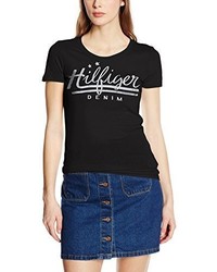 T-shirt noir Hilfiger Denim