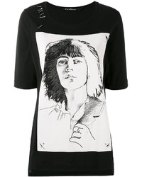 T-shirt noir John Richmond