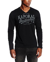 T-shirt noir Kaporal