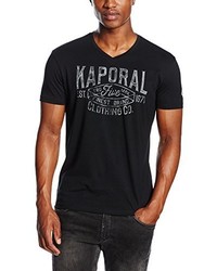 T-shirt noir Kaporal
