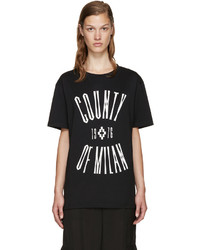 T-shirt noir Marcelo Burlon County of Milan