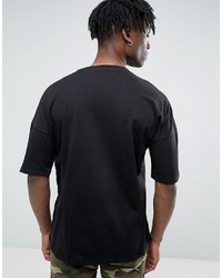 T-shirt noir Pull&Bear