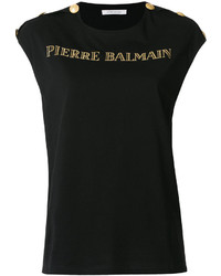 T-shirt noir PIERRE BALMAIN